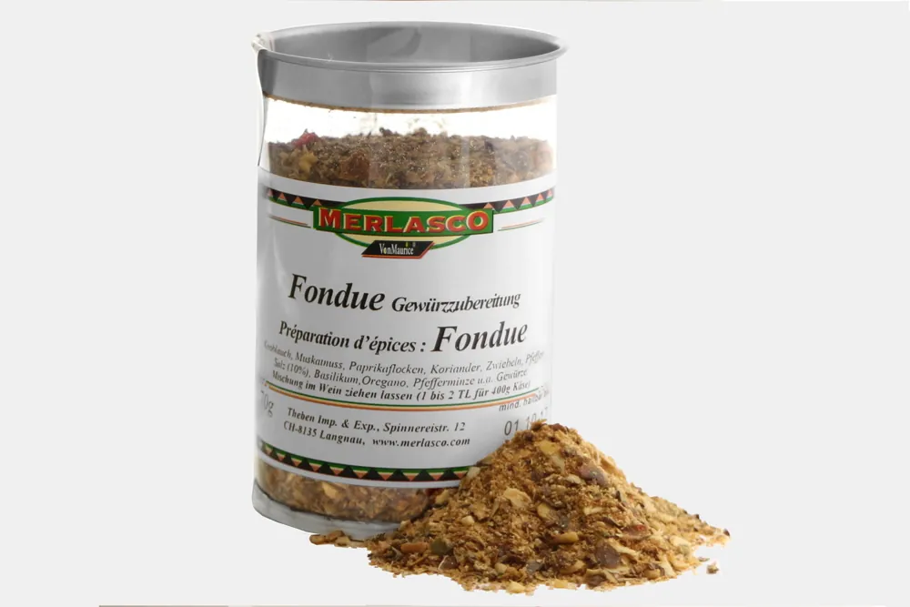 Fondue Gewürzzubereitung